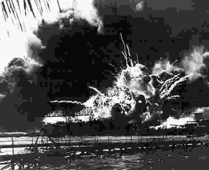 A Black And White Photograph Of The Japanese Attack On Pearl Harbor, With Smoke And Flames Rising From The Harbor. Battles Of World War I And II : Christmas Truce Of 1912 Battle Of Britain Attack On Pearl Harbor And Battle Of Midway History For 12 Year Old Junior Scholars Edition Children S History