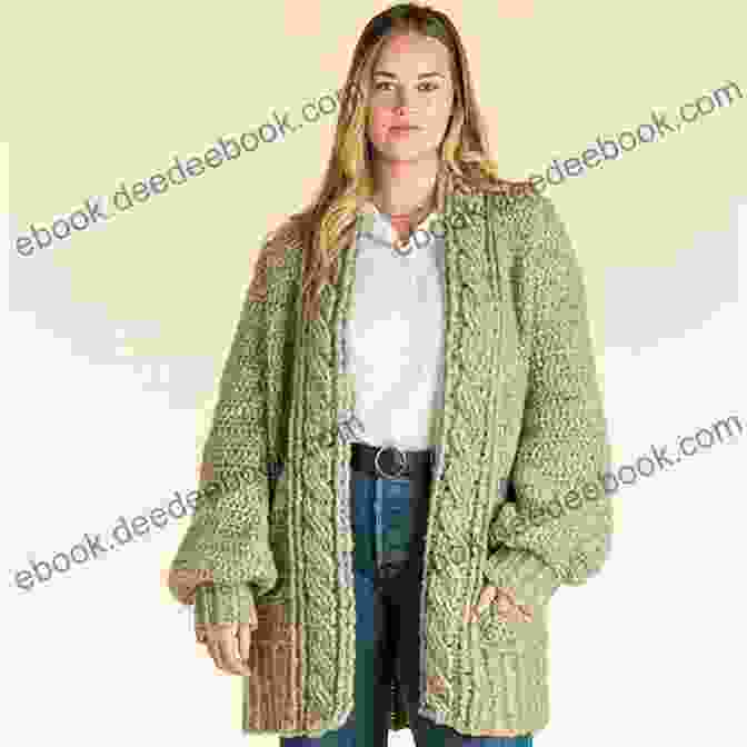 A Cozy Crochet Cardigan Featuring An Oversized Fit And A Cozy Hood Cardigans Crochet Pattern: Creative Ideas To Crochet Cardigans Projects