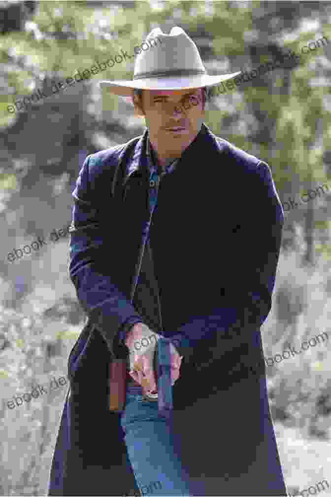 A Photo Of Raylan Givens, The Deputy US Marshal From Justified, Standing In Front Of A Barn Raylan: A Novel (Raylan Givens 3)