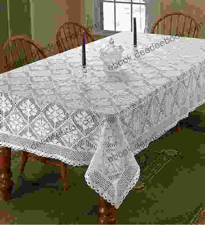 A Photograph Of An Antique Irish Crochet Lace Tablecloth Modern Irish Crochet Lace Blouse (Modern Irish Crochet Lace Pattern)