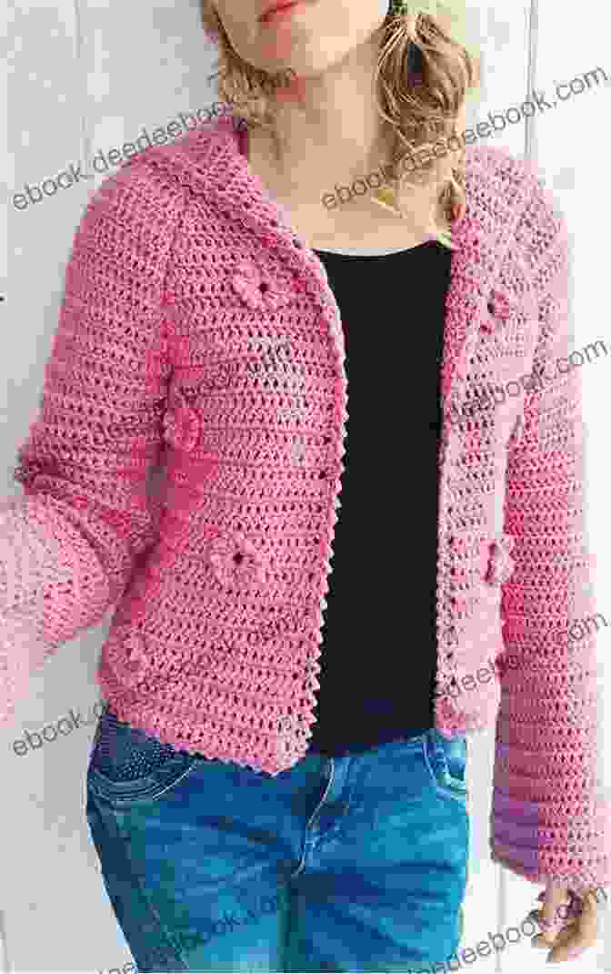 A Stylish Crochet Cardigan With An Asymmetrical Design And Fringed Edges Cardigans Crochet Pattern: Creative Ideas To Crochet Cardigans Projects