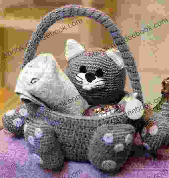 Amigurumi Crochet Basket Shaped Like A Cat Modern Basket Crochet Pattern: Stunning And Amazing Ideas To Crochet Your Own Basket