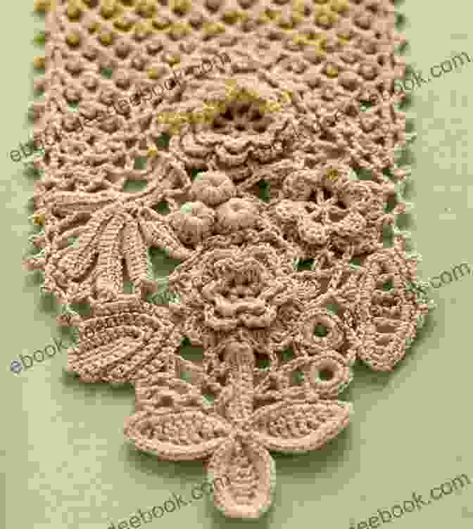 Close Up Of Irish Crochet Lace Pattern Evening Bag Crochet Pattern (Modern Irish Crochet Lace Pattern)