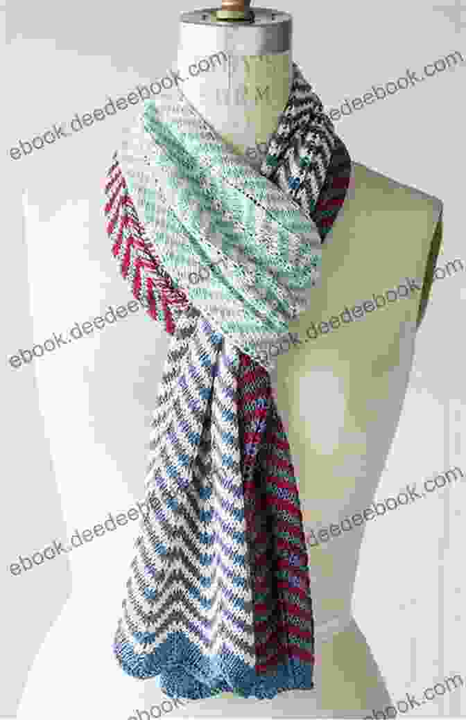 Crochet Chevron Scarf With Alternating Rows Of V Shaped Stitches Crochet Pattern Strategy Learn To Crochet More Than 10 Bright Crochet Designs