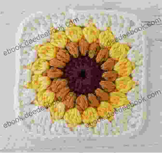 Crochet Sunflower Granny Square With Bright Yellow Petals And Brown Center Crochet Pattern Strategy Learn To Crochet More Than 10 Bright Crochet Designs