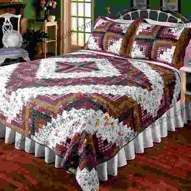 Image Of A Log Cabin Quilt With Colorful Fabric Squares Quick Easy Quilts: 20 Machine Quilting Projects