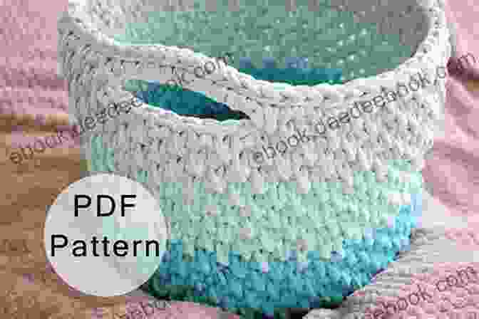 Spiral Crochet Basket With Colorful Stripes Modern Basket Crochet Pattern: Stunning And Amazing Ideas To Crochet Your Own Basket