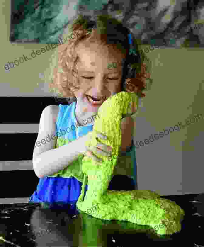 Tween Girl Playing With Homemade Slime Super Easy Crochet For Beginners: DIY Project Tweens Would Love: Basic Tutorial For Crochet