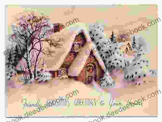 Winter Themed Hand Embroidery Design Featuring A Snowy Cabin And Christmas Tree Stitches From The Yuletide: Hand Embroidery To Celebrate The Season